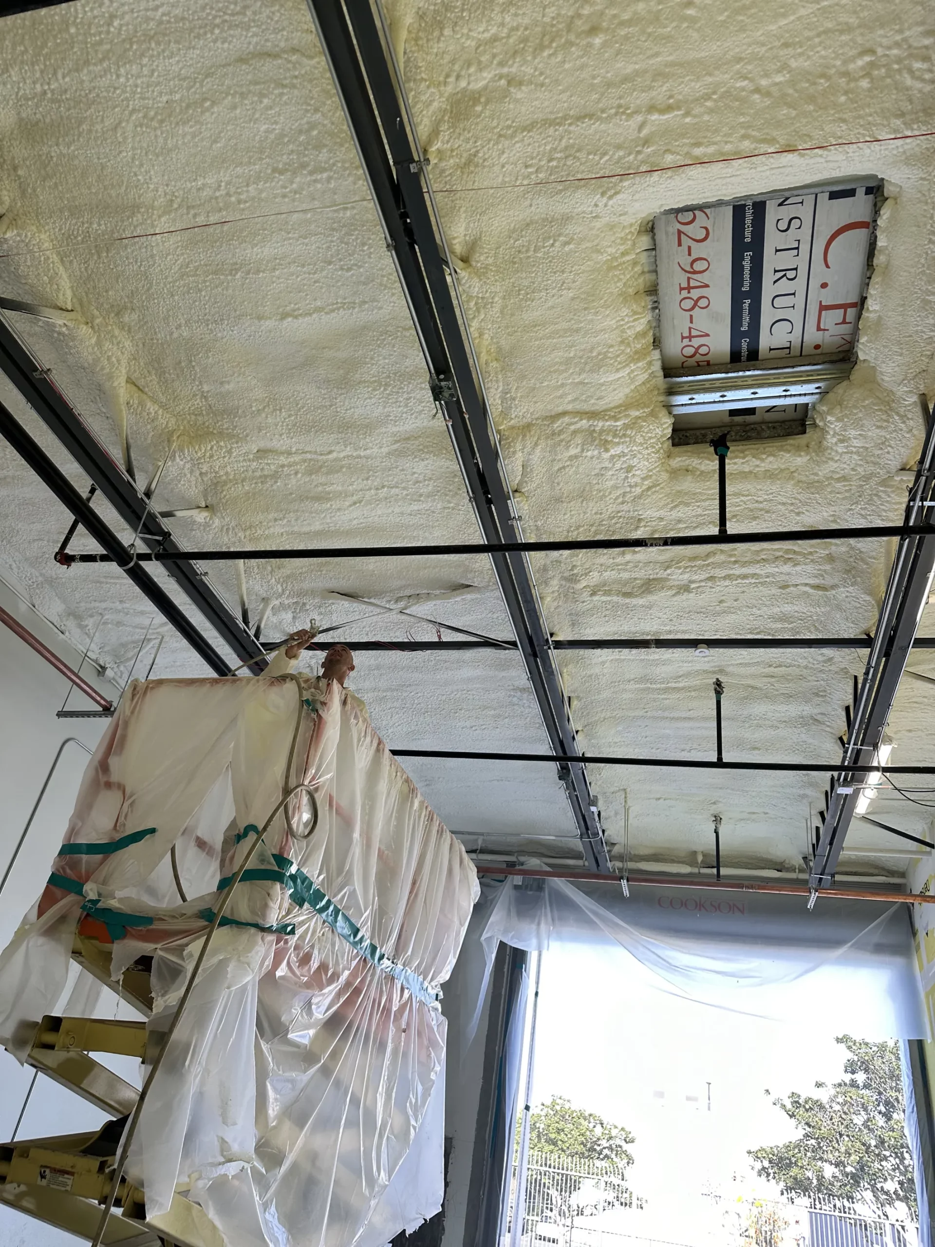 open-cell spray foam insulation